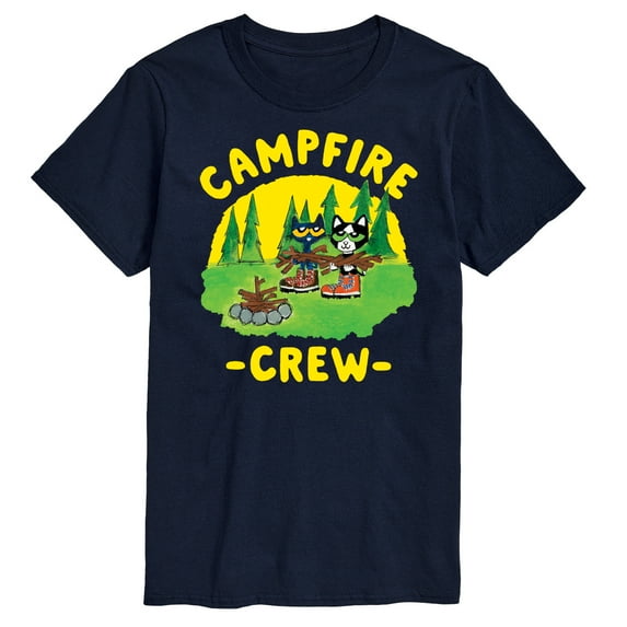 Pete The Cat - Campfire Crew - Men's Short Sleeve Graphic T-Shirt