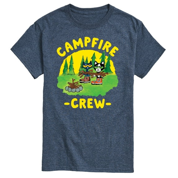 Pete The Cat - Campfire Crew - Men's Short Sleeve Graphic T-Shirt