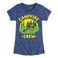 thumbnail image 1 of Pete The Cat - Campfire Crew - Toddler And Youth Girls Short Sleeve Graphic T-Shirt, 1 of 6
