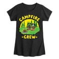 thumbnail image 1 of Pete The Cat - Campfire Crew - Toddler And Youth Girls Short Sleeve Graphic T-Shirt, 1 of 6