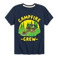 thumbnail image 1 of Pete The Cat - Campfire Crew - Toddler And Youth Short Sleeve Graphic T-Shirt, 1 of 6