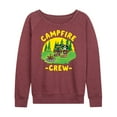 thumbnail image 1 of Pete The Cat - Campfire Crew - Women's Lightweight French Terry Long Sleeve Shirt, 1 of 6