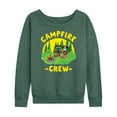 thumbnail image 1 of Pete The Cat - Campfire Crew - Women's Lightweight French Terry Long Sleeve Shirt, 1 of 6