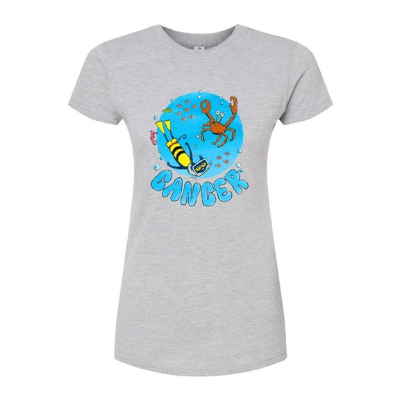 Pete The Cat - Cancer - Juniors Fitted Graphic T-Shirt