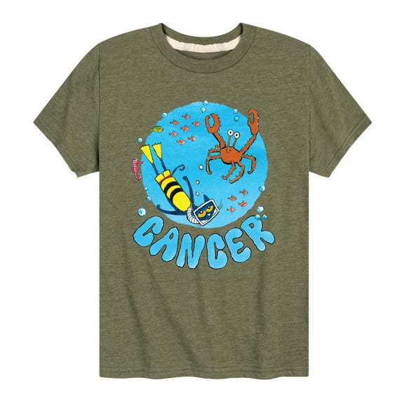 Pete The Cat - Cancer - Toddler And Youth Short Sleeve Graphic