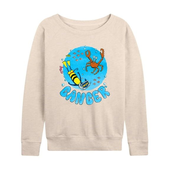 Pete The Cat - Cancer - Women's French Terry Long Sleeve Shirt