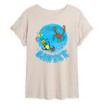 thumbnail image 1 of Pete The Cat - Cancer - Women's Oversized Graphic T-Shirt, 1 of 5
