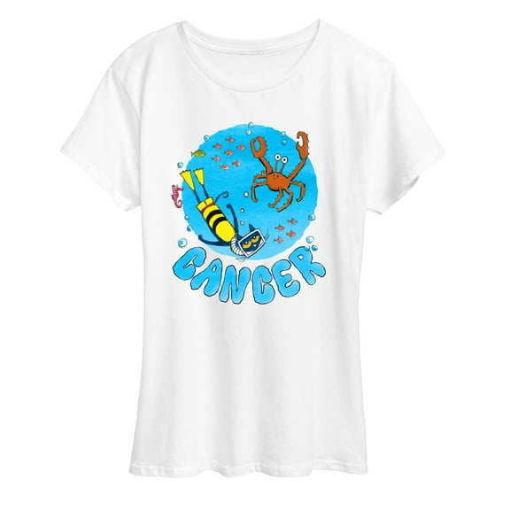 Pete The Cat - Cancer  - Women's Short Sleeve Graphic T-Shirt