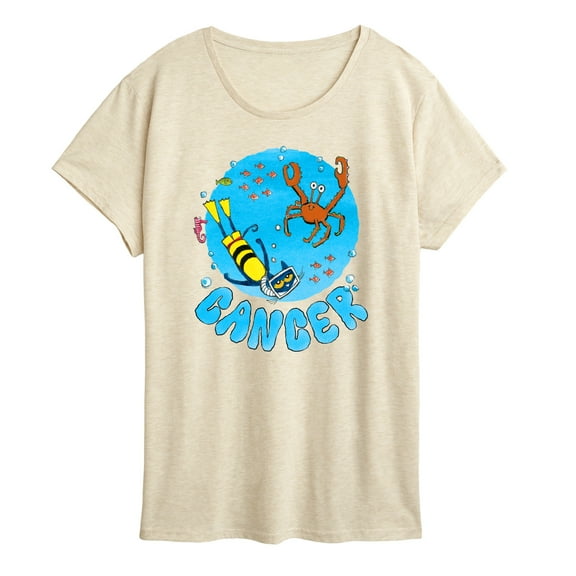 Pete The Cat - Cancer  - Women's Short Sleeve Graphic T-Shirt