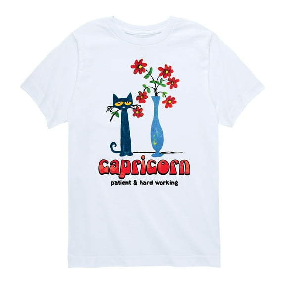 Pete The Cat - Capricorn - Toddler And Youth Short Sleeve Graphic