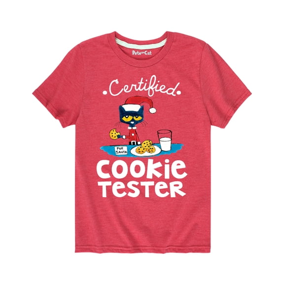 Pete The Cat - Certified Cookie Tester - Toddler Short Sleeve Graphic T-Shirt