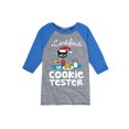 thumbnail image 1 of Pete The Cat - Certified Cookie Tester - Youth Raglan, 1 of 2