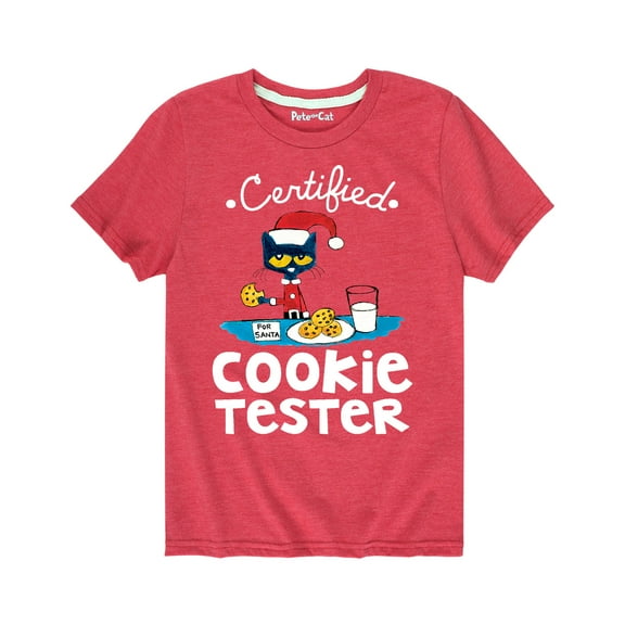 Pete The Cat - Certified Cookie Tester - Youth Short Sleeve Graphic T-Shirt