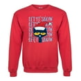 thumbnail image 1 of Pete The Cat - Christmas Holiday Let It Snow - Adult Crew Fleece, 1 of 5