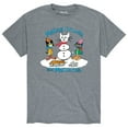 thumbnail image 1 of Pete The Cat - Christmas Holiday Making Friends Adult - Men's Short Sleeve Graphic T-Shirt, 1 of 5