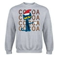 thumbnail image 1 of Pete The Cat - Christmas With Cocoa Adult - Adult Crew Fleece, 1 of 5