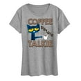 thumbnail image 1 of Pete The Cat - Coffee Before Talkie - Women's Short Sleeve Graphic T-Shirt, 1 of 6