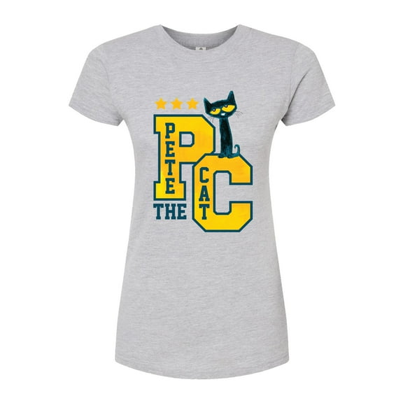 Pete The Cat - Collegiate - Juniors Fitted Graphic T-Shirt
