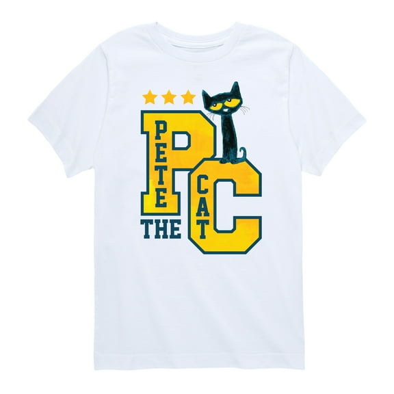 Pete The Cat - Collegiate - Toddler And Youth Short Sleeve Graphic