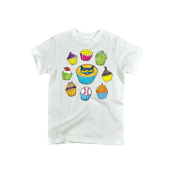 Pete The Cat - Cupcake Circle - Toddler Short Sleeve Graphic T-Shirt