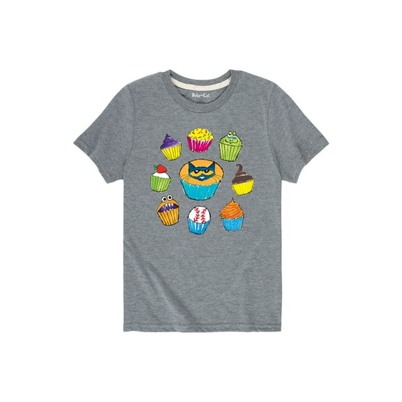 Pete The Cat - Cupcake Circle - Youth Short Sleeve Graphic T-Shirt