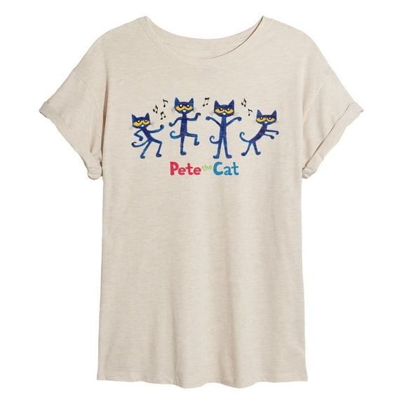 Pete The Cat - Dance - Women's Oversized Graphic T-Shirt