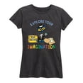 thumbnail image 1 of Pete The Cat - Explore Your Imagination - Women's Short Sleeve Graphic T-Shirt, 1 of 5