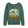 thumbnail image 1 of Pete The Cat - Fall Into Fun - Women's Lightweight French Terry Long Sleeve Shirt, 1 of 5