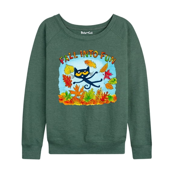 Pete The Cat - Fall Into Fun - Women's Lightweight French Terry Long Sleeve Shirt