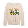 thumbnail image 1 of Pete The Cat - Family Hay Ride - Women's Lightweight French Terry Long Sleeve Shirt, 1 of 5