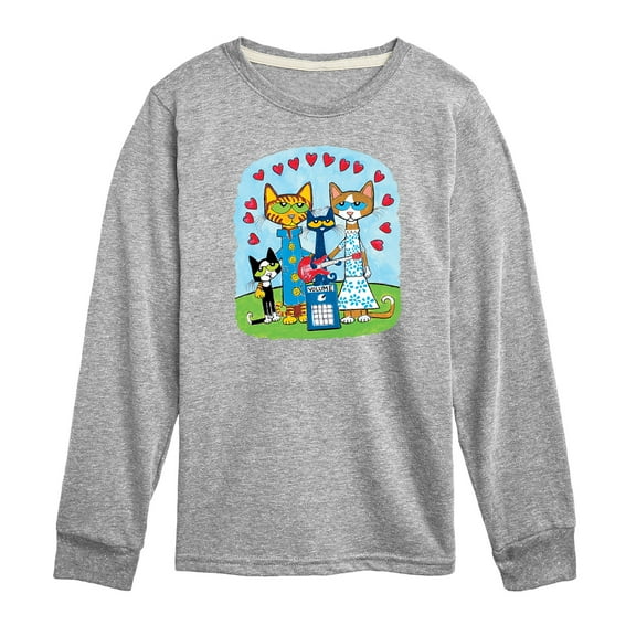 Pete The Cat - Family - Toddler And Youth Long Sleeve Graphic T-Shirt