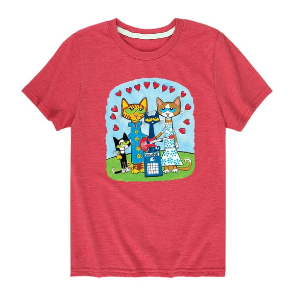 Pete The Cat - Family - Toddler And Youth Short Sleeve Graphic T-Shirt