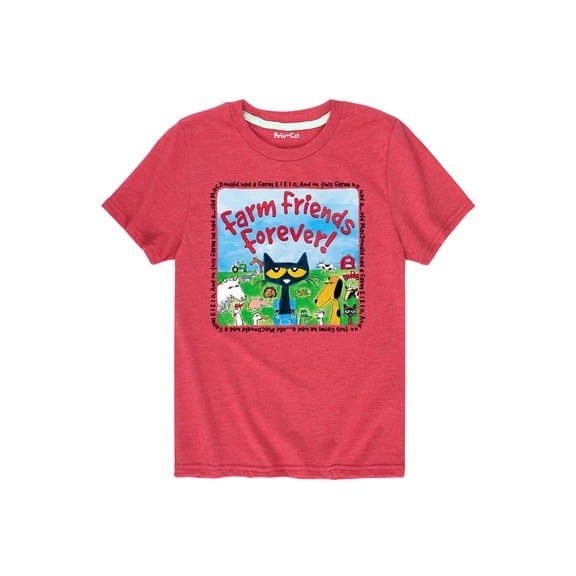 Pete The Cat - Farm Friends Forever - Toddler Short Sleeve Graphic T-Shirt