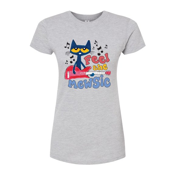 Pete The Cat - Feel The Mewsic - Juniors Fitted Graphic T-Shirt