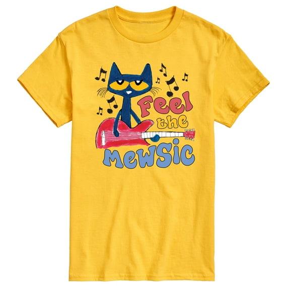 Pete The Cat - Feel The Mewsic - Men's Short Sleeve Graphic T-Shirt