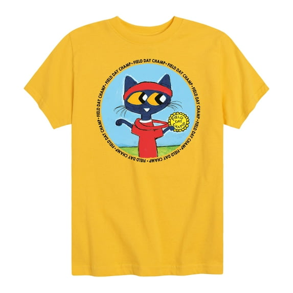 Pete The Cat - Field Day Champ Circle - Toddler Short Sleeve Graphic T-Shirt