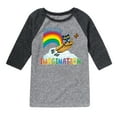 thumbnail image 1 of Pete The Cat - Flying Box Free Your Imagination - Toddler And Youth Raglan Graphic T-Shirt, 1 of 5
