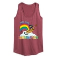 thumbnail image 1 of Pete The Cat - Flying Box Free Your Imagination - Women's Racerback Tank Top, 1 of 6