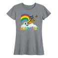 thumbnail image 1 of Pete The Cat - Flying Box Free Your Imagination - Women's Short Sleeve Graphic T-Shirt, 1 of 6