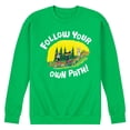 thumbnail image 1 of Pete The Cat - Follow Your Own Path - Men's Crew Neck Fleece Pullover, 1 of 7