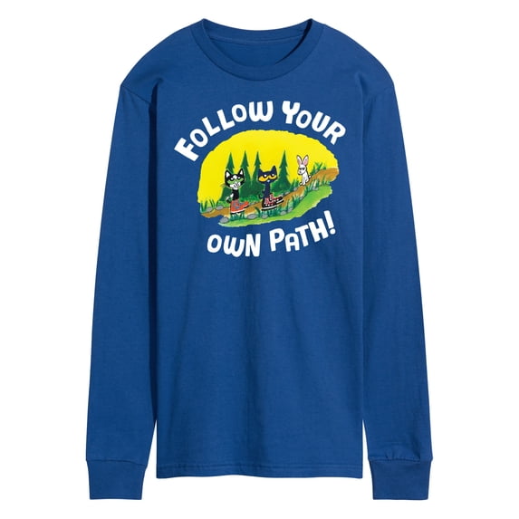 Pete The Cat - Follow Your Own Path - Men's Long Sleeve T-Shirt