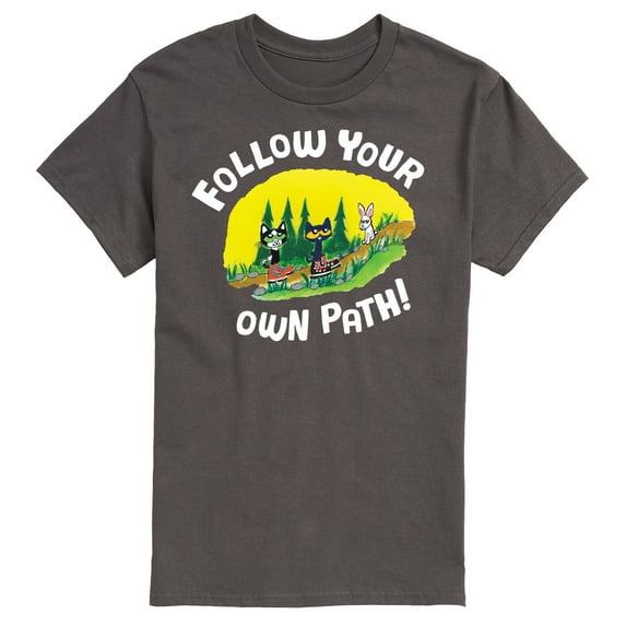 Pete The Cat - Follow Your Own Path - Men's Short Sleeve Graphic T-Shirt