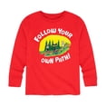 thumbnail image 1 of Pete The Cat - Follow Your Own Path - Toddler And Youth Long Sleeve Graphic T-Shirt, 1 of 6