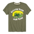 thumbnail image 1 of Pete The Cat - Follow Your Own Path - Toddler And Youth Short Sleeve Graphic T-Shirt, 1 of 6