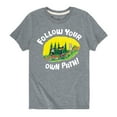 thumbnail image 1 of Pete The Cat - Follow Your Own Path - Toddler And Youth Short Sleeve Graphic T-Shirt, 1 of 6