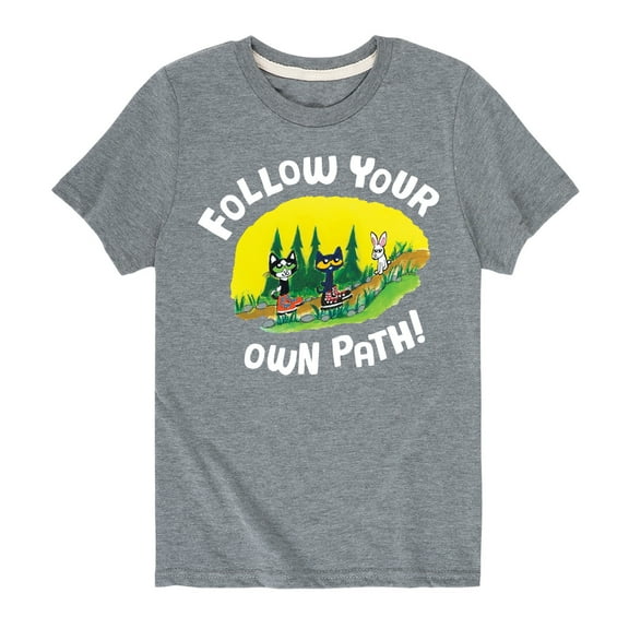 Pete The Cat - Follow Your Own Path - Toddler And Youth Short Sleeve Graphic T-Shirt