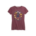 thumbnail image 1 of Pete The Cat - Food Groups Adult - Women's Short Sleeve Graphic T-Shirt, 1 of 5