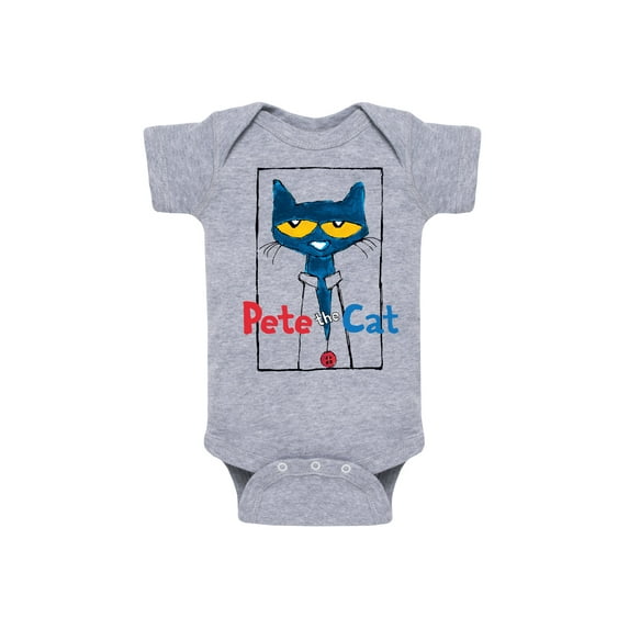 Pete The Cat - Frame With Button - Infant Baby One Piece