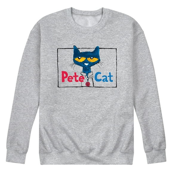 Pete The Cat - Framed Button - Men's Crew Fleece Sweatshirt