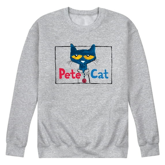 Pete The Cat - Framed Button - Men's Crew Fleece Sweatshirt